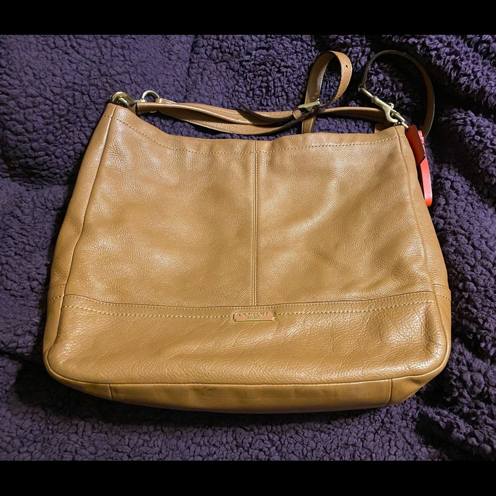 Coach soft leather, tote/cross body